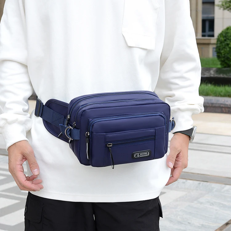 Herren-Hüfttasche, multifunktionales Werkzeugset, verschleißfeste Handytasche, Lauftasche, Freizeit-Outdoor-Sport-Hüfttasche, groß C – Detail 7