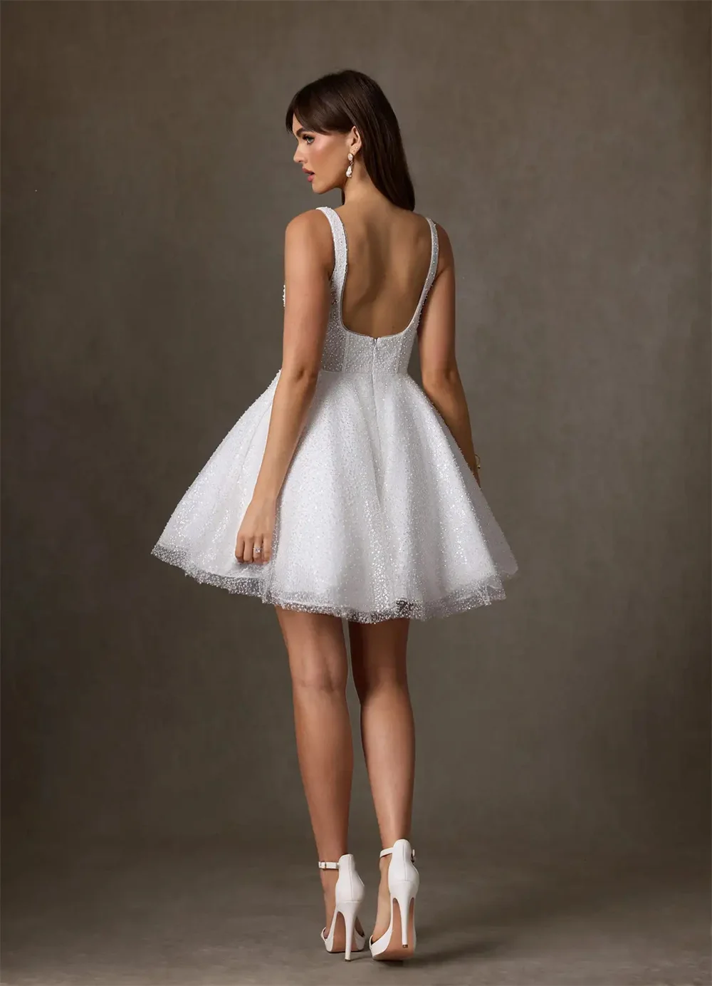 Wedding Dress A Line Bridal Gown Square Neck Spaghetti Straps Bride Dress Elegant Wedding Gowns Vestido de Novia Bridal Wear