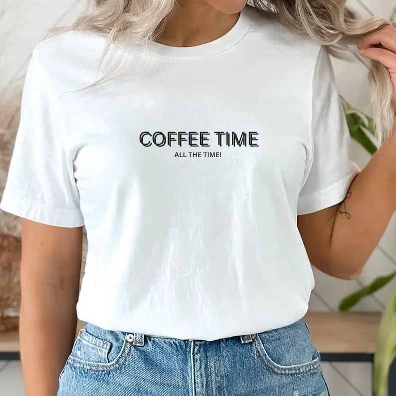 Barista Uniform Minimalist,Coffee time all the time,