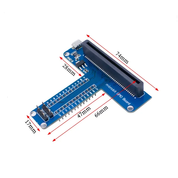 Microbit development board T-shaped GPIO expansion board Bread adapter board Python
