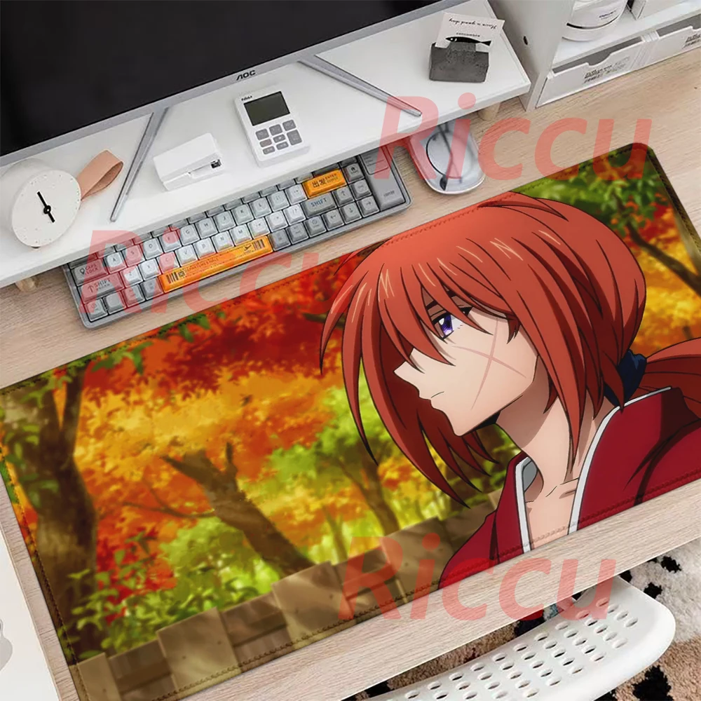 Best Sellers Himura Kenshin Anime Rubber Gaming Pc Mouse pad Keyboard PC Large size XXL Exquisite lock edg Accessories Mause Pad