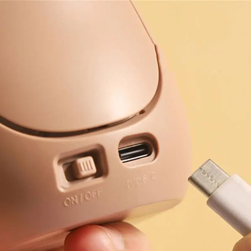 

19QE мультяшный USB-вентилятор милый вентилятор в форме капибары удобный дорожный вентилятор легкий вентилятор ручной вентилятор