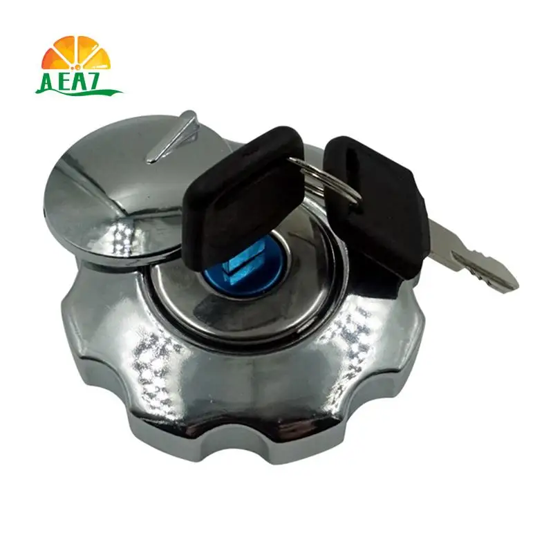 

AEA7-Motorcycle Fuel Gas Tank Cover Lock Set For Honda CG125 CG 125 Replacement Aluminium Fuel Gas Tank