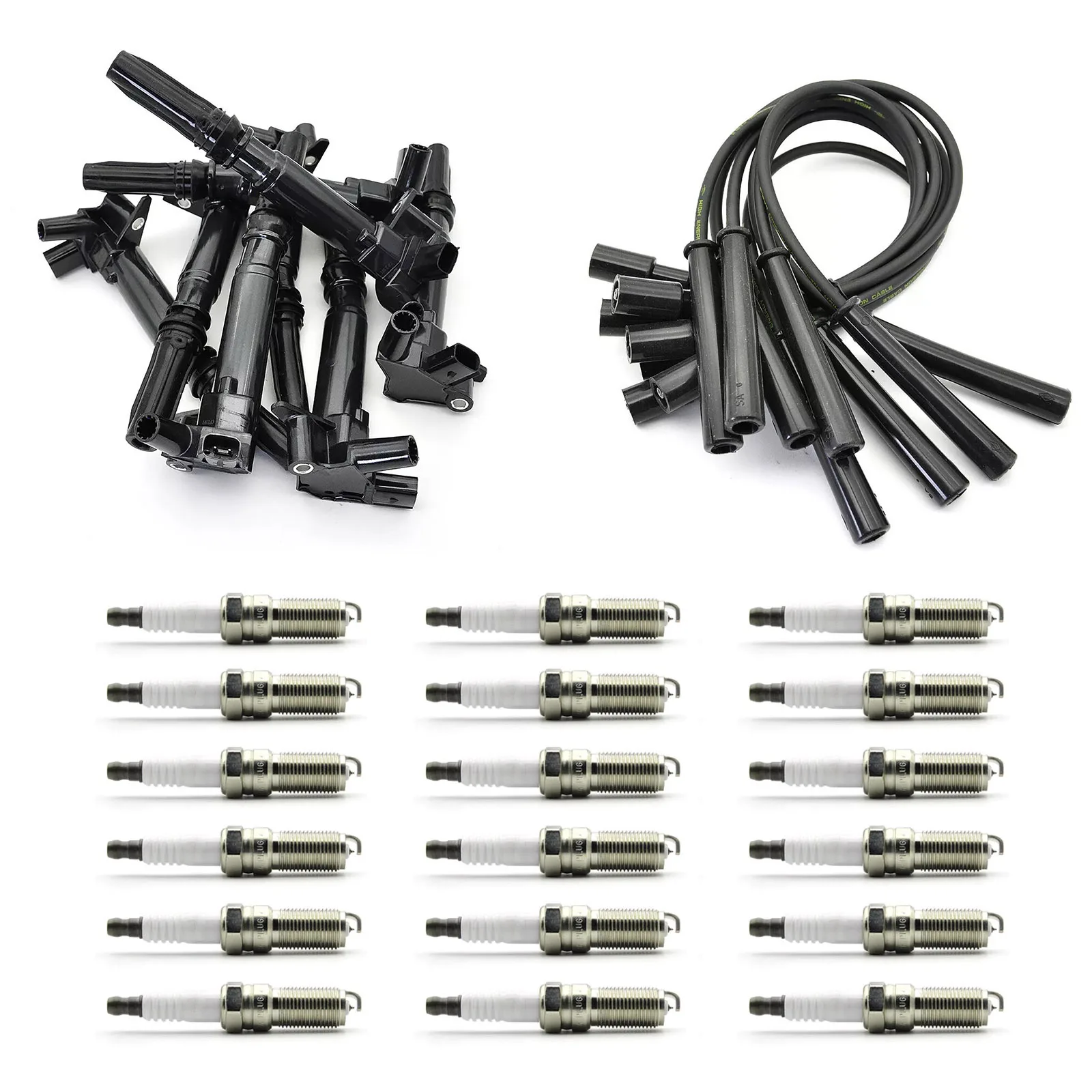 8Pcs/Set Car Ignition Coil Spark Plug Kit UF631 UF639 For Ford F-150 F-250 F-350 Auto Accessories Replacement Parts AL3Z12029B