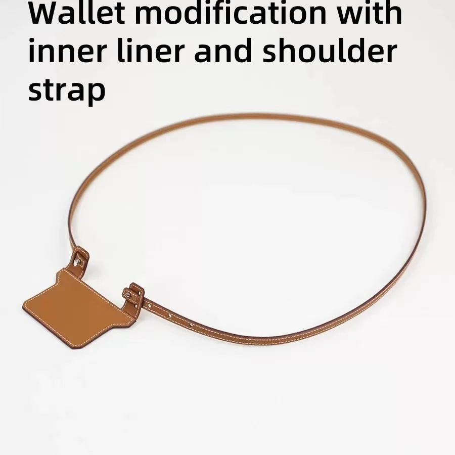 Transform shoulder strap modified with epsom genuine leather crossbody strap   tank card holder with strap use for  wallet