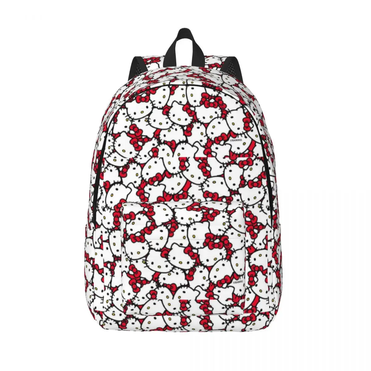 

Custom Hello Kitty Pattern Travel Canvas Backpack Women Men School Laptop Bookbag Cartoon College Student Daypack Bags