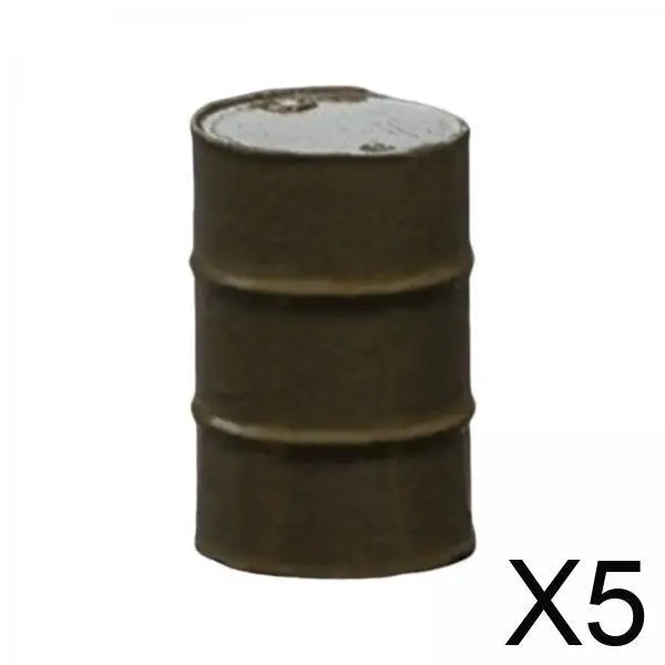 

Миниатюрная фигурка нефтяной бочки из смолы, масштаб 1:64, расписанная вручную модель для диорамы, декора железнодорожной станции и игровых наборов