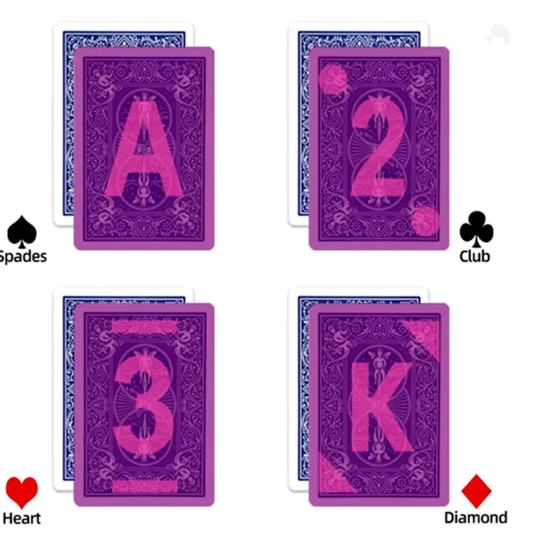 Infrared Marked Bicycle Bridge Size Cheating Cards For Infrared Ink Sunglasses & Marked Cards Contact Lenses（Only Cards)