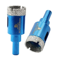 BRSCHNITT Diamond Drill Core Bit with Round Shank 1/2pcs 20-35mm for Ceramic Tile Marble Hole Saw Drill Bit
