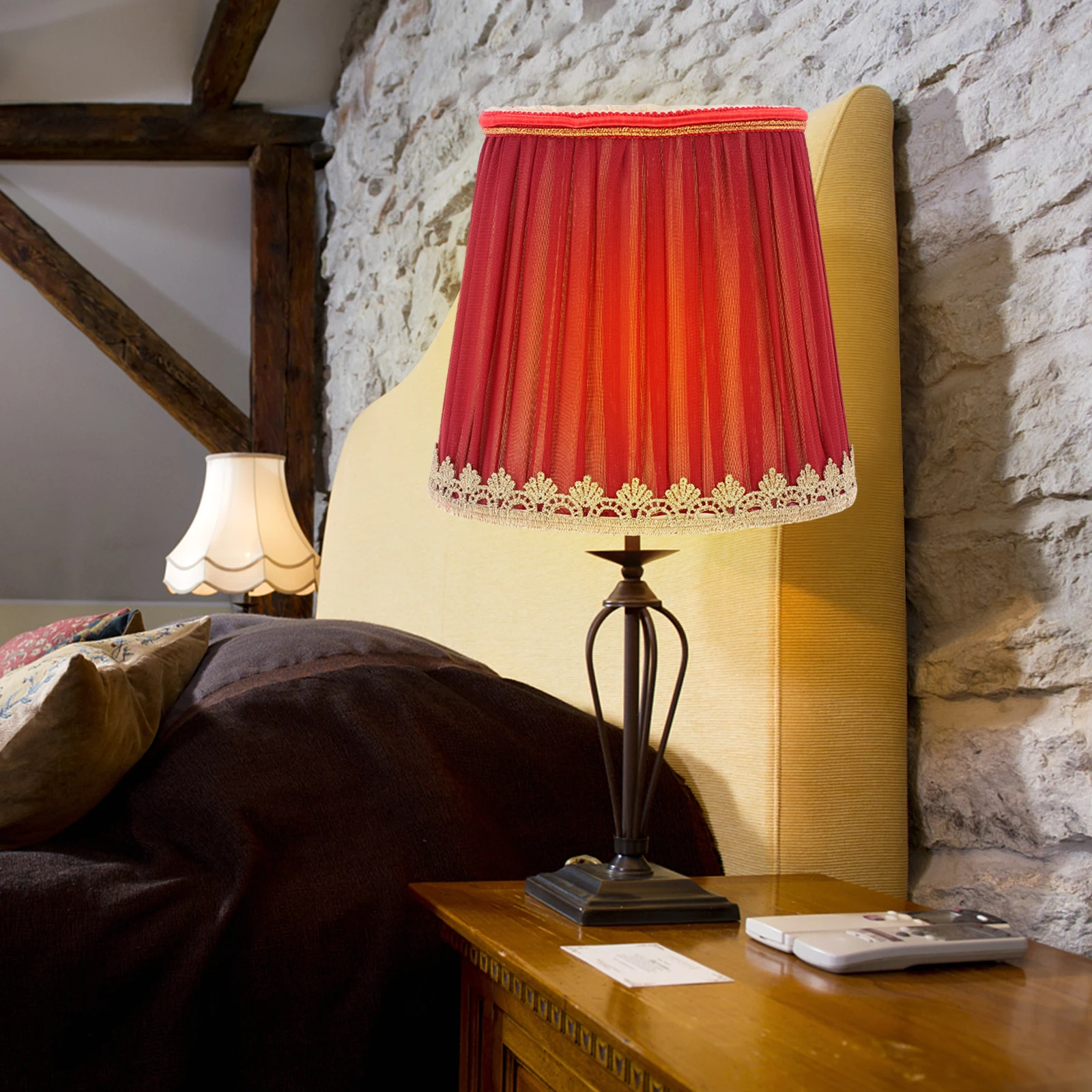 

Cloth Lampshade Decorative Lamp Chimney For Home Wall Ceiling Lamps Simple Light Cover Protective Accessory Bedroom Living Room