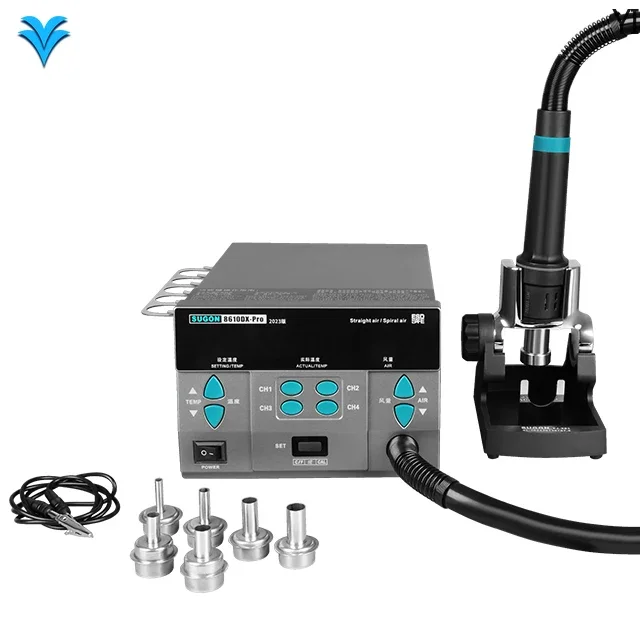 

Sugon 8610Dx Pro 1000W Hot Air Rework Station Led Display Hot Air Gun Soldering Desoldering Station Sugon Heat Gun