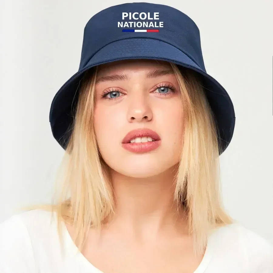 Picole Nationale Reversible Bucket Hat French Flag Design Cotton Fisherman Cap Unisex Outdoor Sport Beach Panama Bob Chapeau