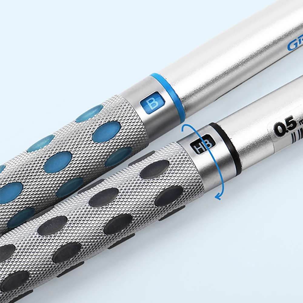Japan Pentel PG1015 Pen + Refill Low Center of Gravity Metal Rod Student Sketch Drawing Design Automatic Pencil Stationery