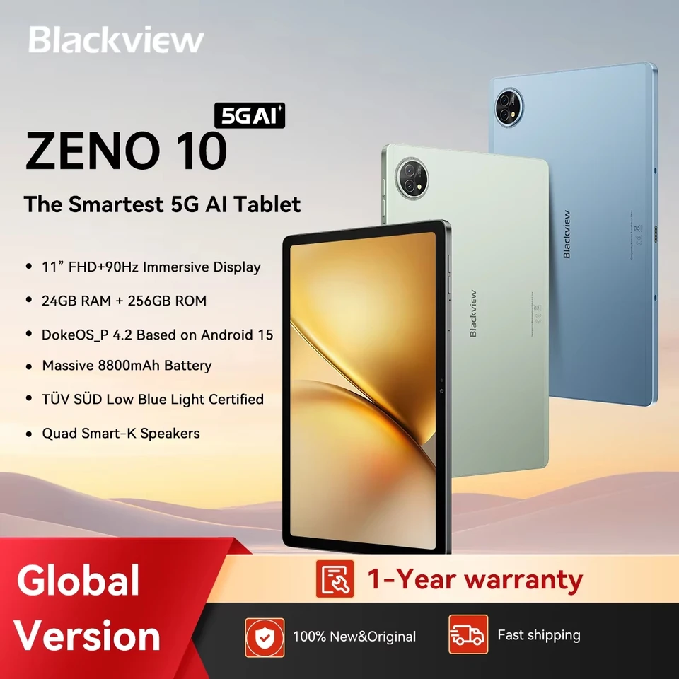 Blackview ZENO 10 5G Tablet,T8200 Processor,11