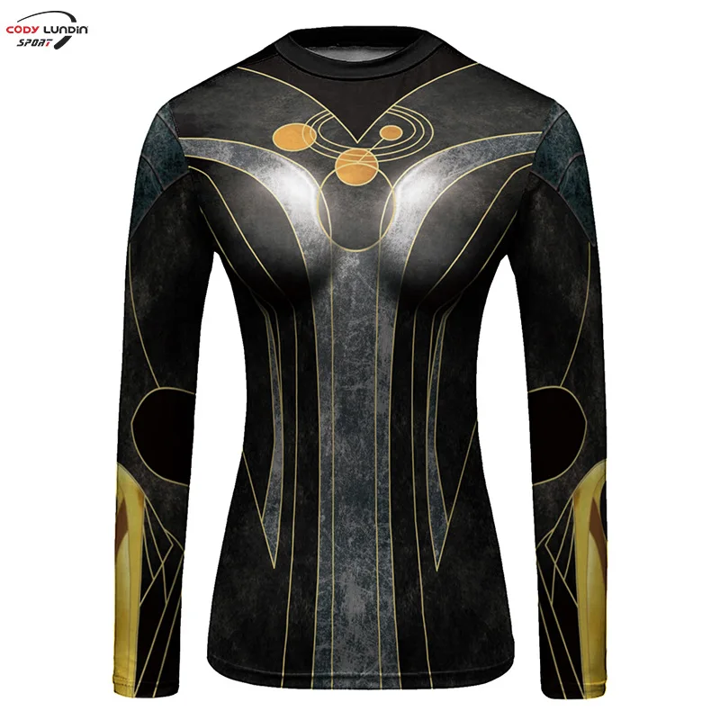 Rashguard dla kobiet MMA kompresja T koszula z długim rękawem 3D sport boks Jiu jitsu koszulki Bjj wysypka straż Kickboxing odzież sportowa