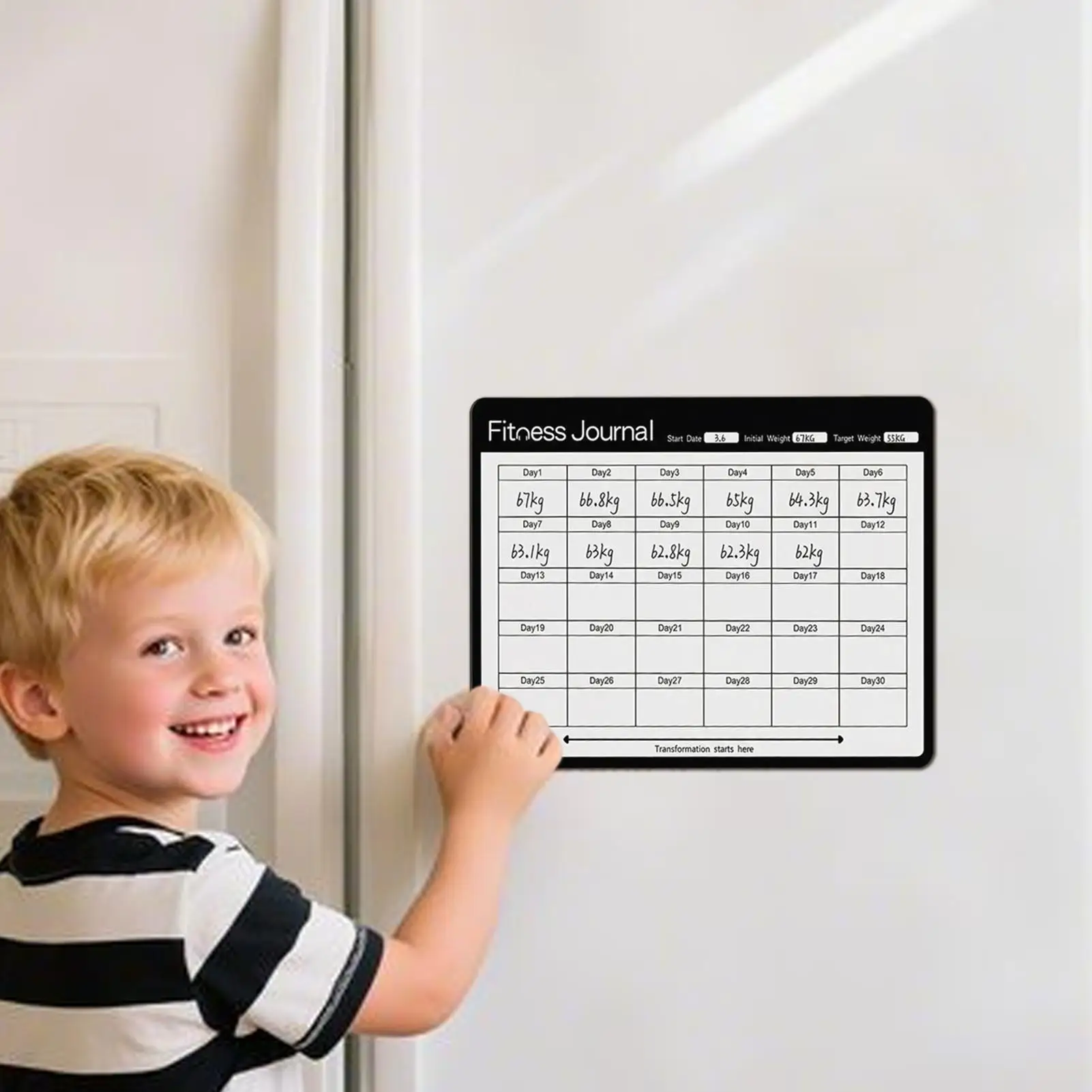 Fridge Weekly Planner Daily Erasable Magnetic Slimming Notepad Erase Weekly Planner For Home Appointment Kitchen Office Work
