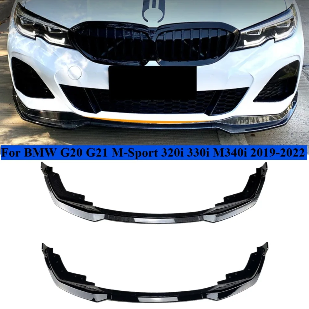 For MP Style Front Splitter Cover For BMW G20 G21 M-Sport 320i 330i M340i 2019-2022 Front Bumper Lip Spoiler Diffuser Tuning