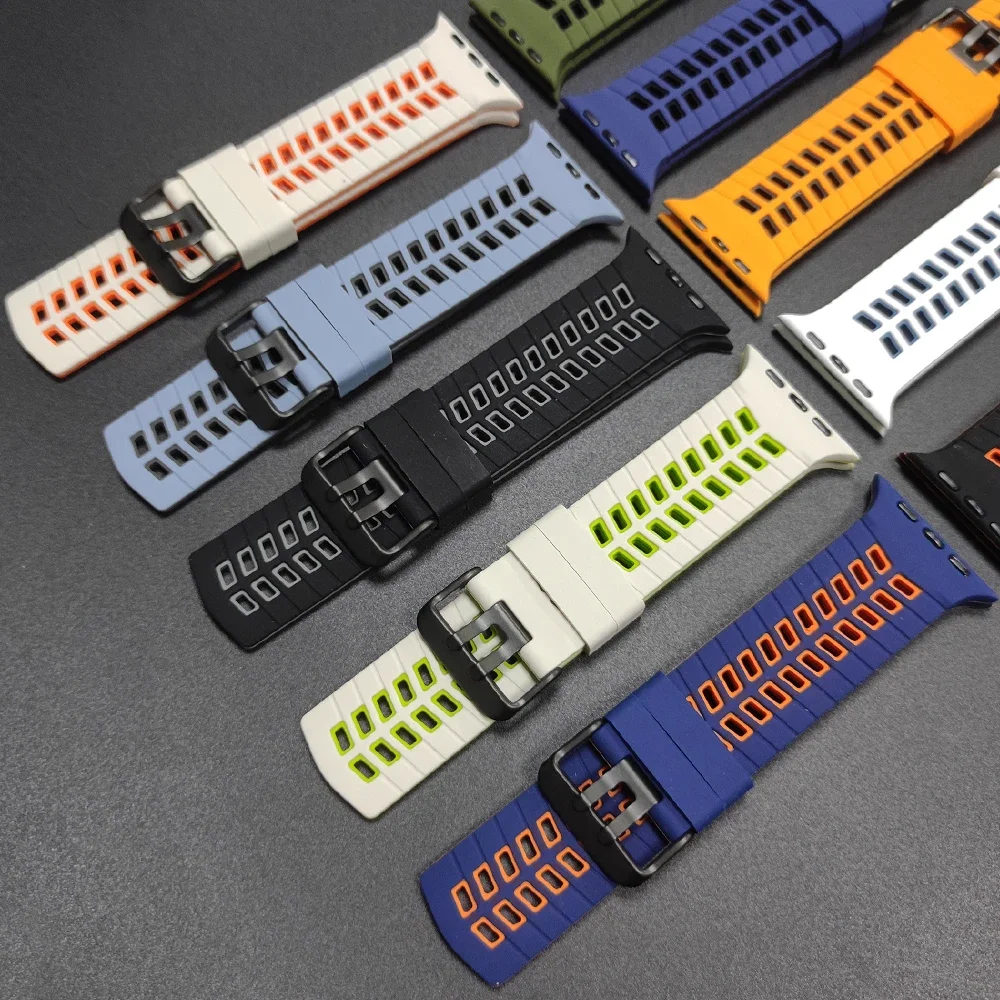 Silikon-Sportarmband für Apple Watch Band 49mm 46mm 45mm 44mm 42mm Correa Armband iWatch Series 11 10 9 8 7 6 5 SE3 Ultra 3 2 – Detail 29