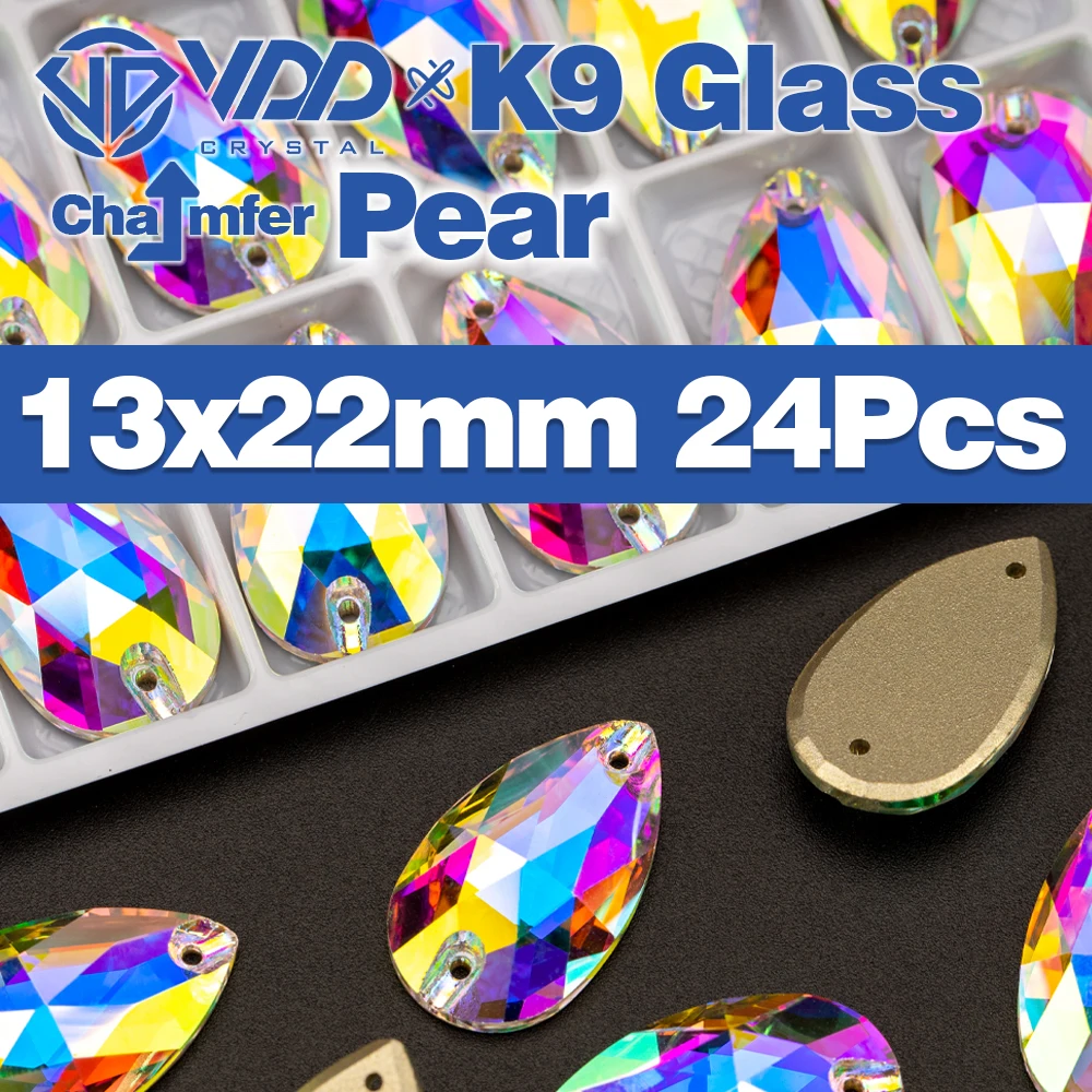 VDD Fase AAAAA Top Qualität K9 Glas Nähen Auf Strass Nähen Kristall AB Flatback Stein Für Kleidung Zubehör Hochzeit Kleid – Detail 6