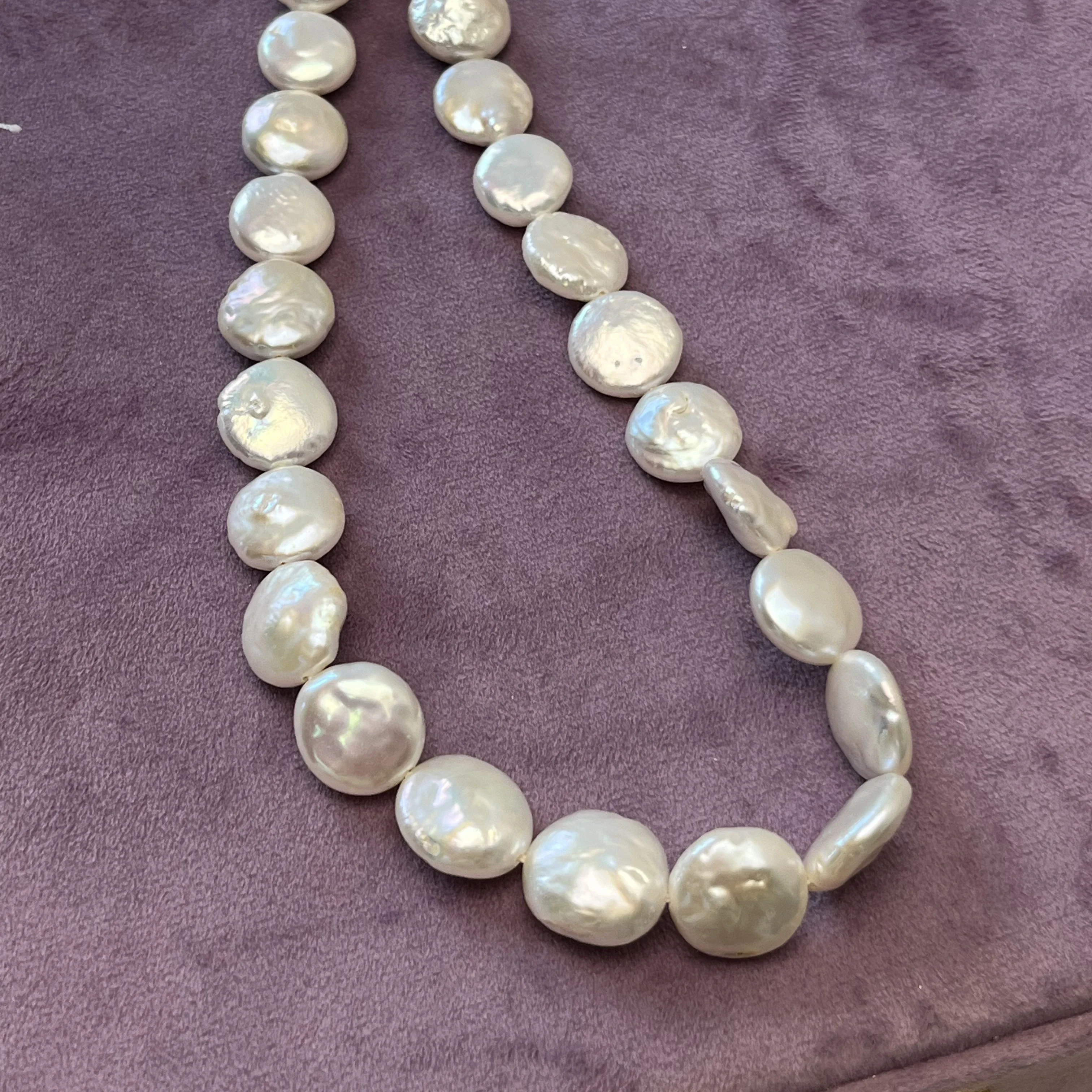 

10-11mm AAAAA Natural FreshwaterWhite Button Oval Pearl Bead Jewelry Make DIY Necklace Bracelet Accessories Gift Wedding Women