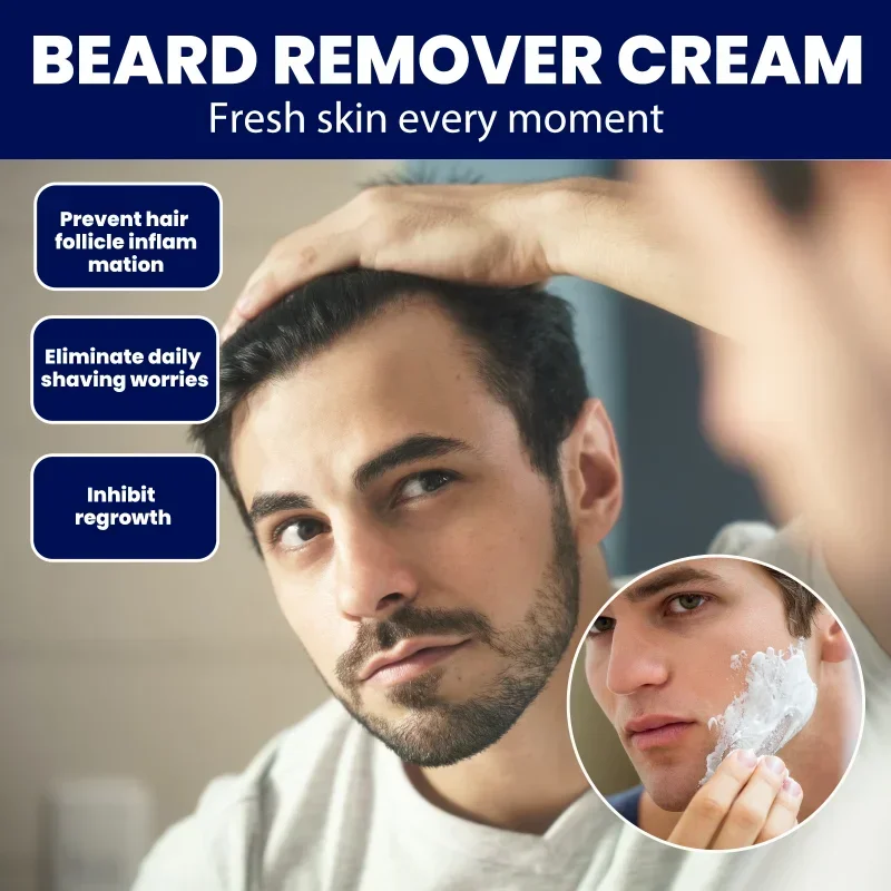 Men's Facial Permanent Hair Removal Cream Is Mild and Not Atimulate Safety Harmless Body Armpit Painless Depilation TSLM1