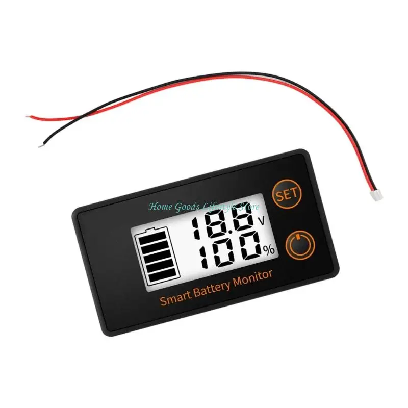 E74E Efficient Realtime Battery Monitor Featuring Clear LCD Screen Fast Response and High Accuracy for Accurate Data