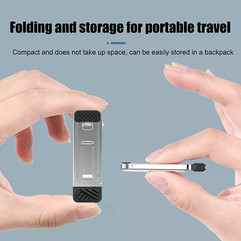 Mini podstawka pod laptopa ze stopu cynku, regulowana wysokość, składana, antypoślizgowa podstawka pod laptopa