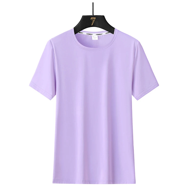 تي شيرت رياضي نسائي من Queshark سريع الجفاف من الحرير الجليدي 88% نايلون للصالة الرياضية واليوجا والتمارين الرياضية والتنزه سيرًا على الأقدام وركوب الدراجات واللياقة البدنية (M-5XL)