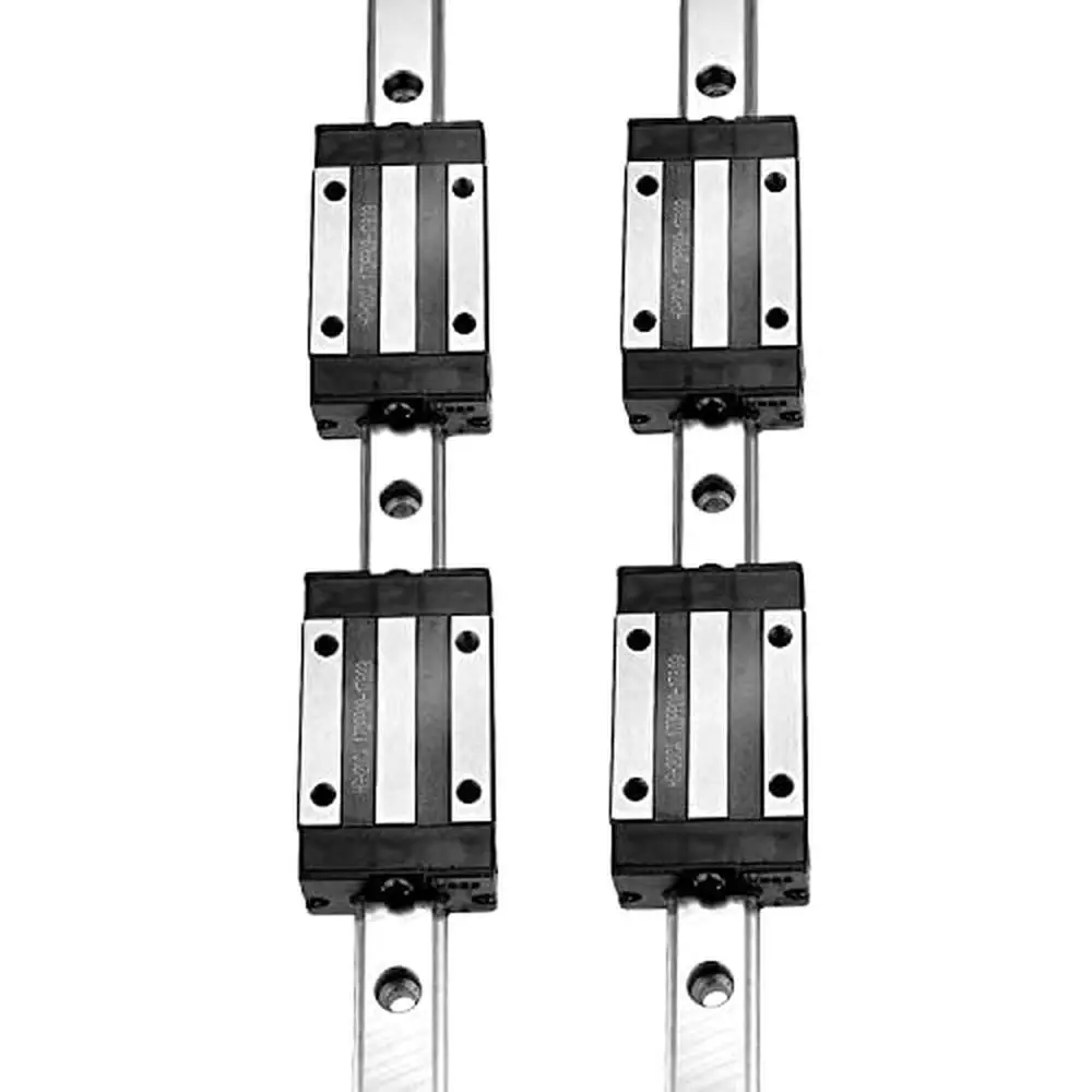 2 Pack HGR20/HGH20 600mm Linear Sliding Rail Guide with 4 HGH20CA Carriage Blocks Steel Smooth Motion Low Noise 3D Printer CNC