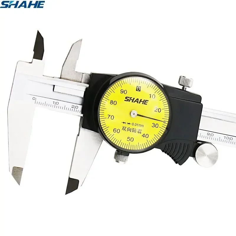 

Shahe 0-150 mm Metric Gauge Measuring Tool Dial Vernier Caliper Shock-proof Vernier Caliper 0.01 mm