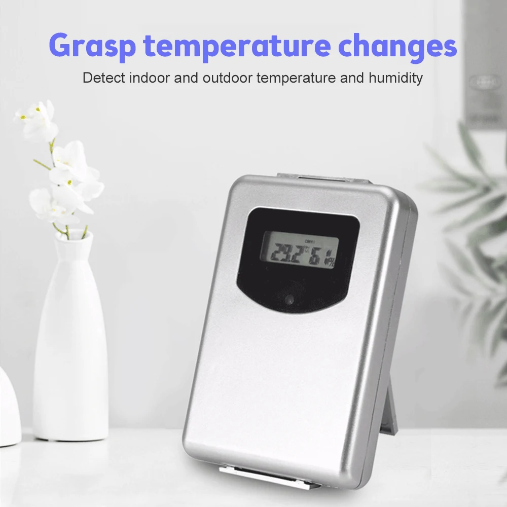 433MHz Wireless Weather Station Remote Monitor Digital Thermometer Hygrometer -20℃-70℃ 20%-95%RH Temperature And Humidity Meter