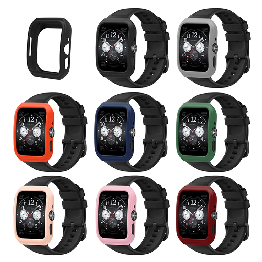 Soft Silicone Protective Case For OPPO Watch 4 Pro/3 Pro Protector Shell Cover