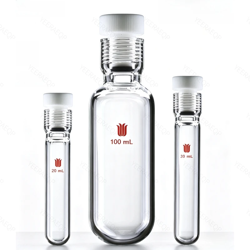 SYNTHWARE P16 Thick-Walled Pressure-Resistant Pressure Vessel Bottle With PTFE Internal Threaded Plug Threaded Mouth Sealed Tube
