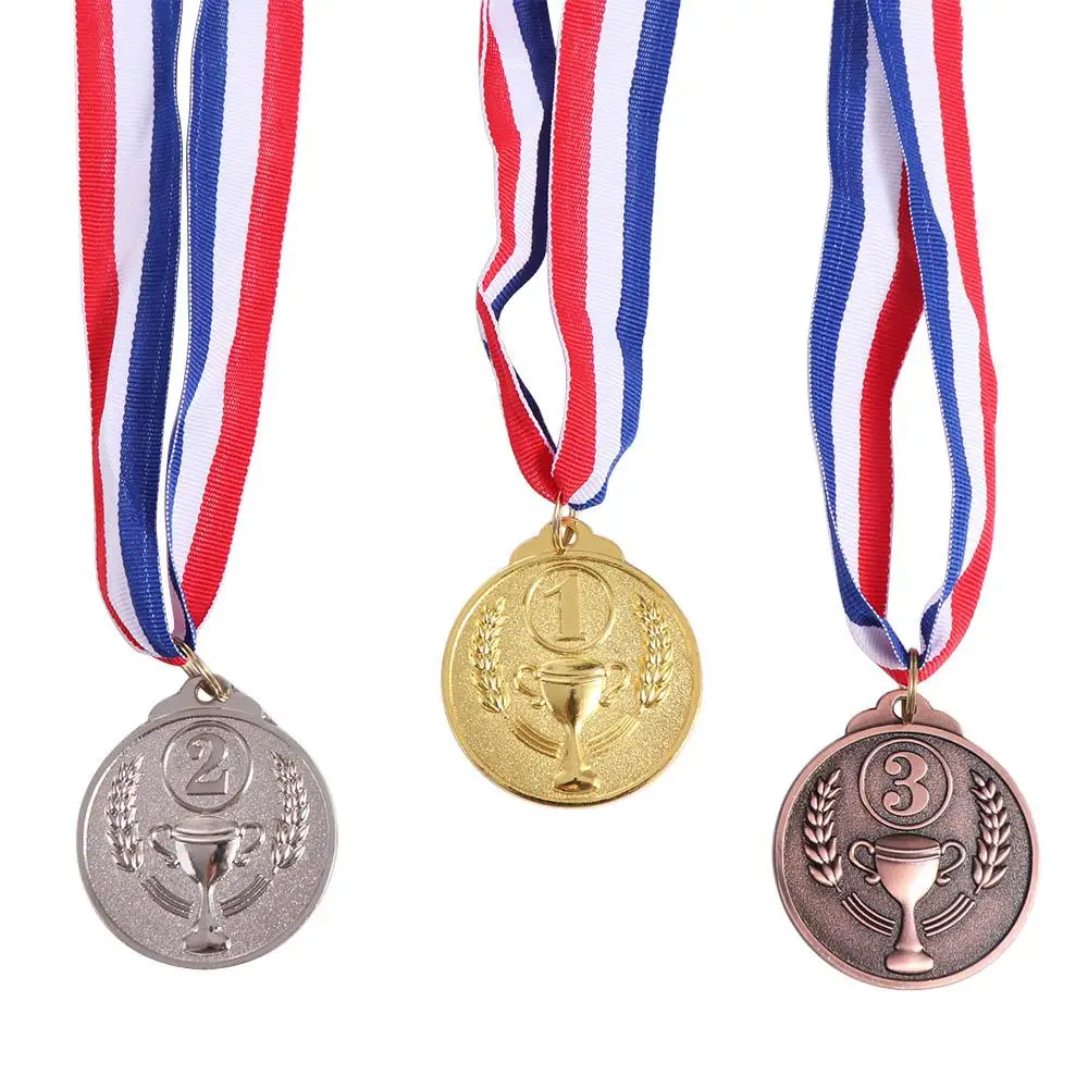 

Winner Reward Gold Silver Bronze Medals Dancing Swimming Zinc Alloy Award Medals Running Sports Game Competition Rewards Prizes