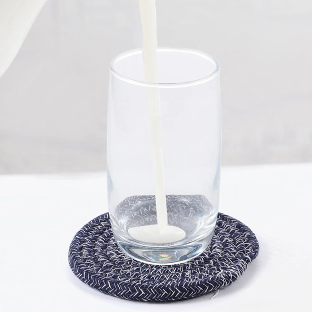 

10Pcs Cotton Coaster Anti-Scald Reusable Heat Resistant Cup Mat for Drinks Home Decor Coasters for Drinks Drink Coasters