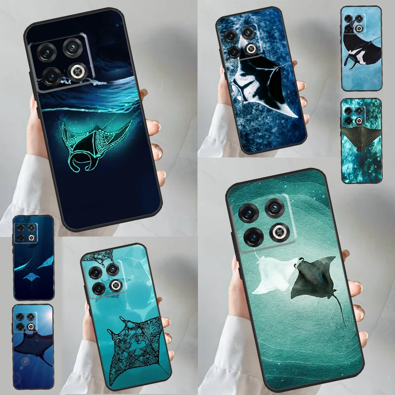 Animal Manta Ray Case For OnePlus Nord 3 CE4 CE 2 Lite N10 N20 N30 OnePlus 12 11 9 10 Pro 8T 10T 12R Cover