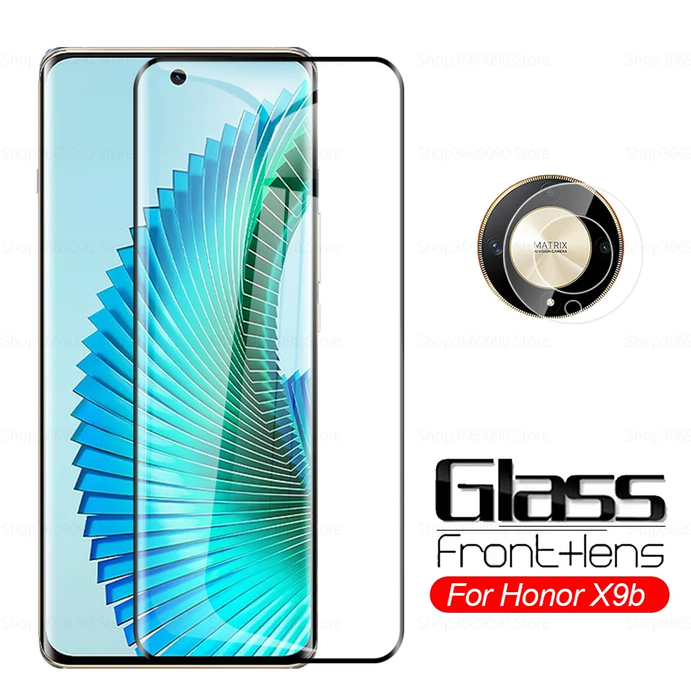 2to1 For Honor Magic6 Lite Camera Lens Full Curved Tempered Glass Xonor Magic 6 Light Magic6Lite 5G Screen Protector Film 6.78in