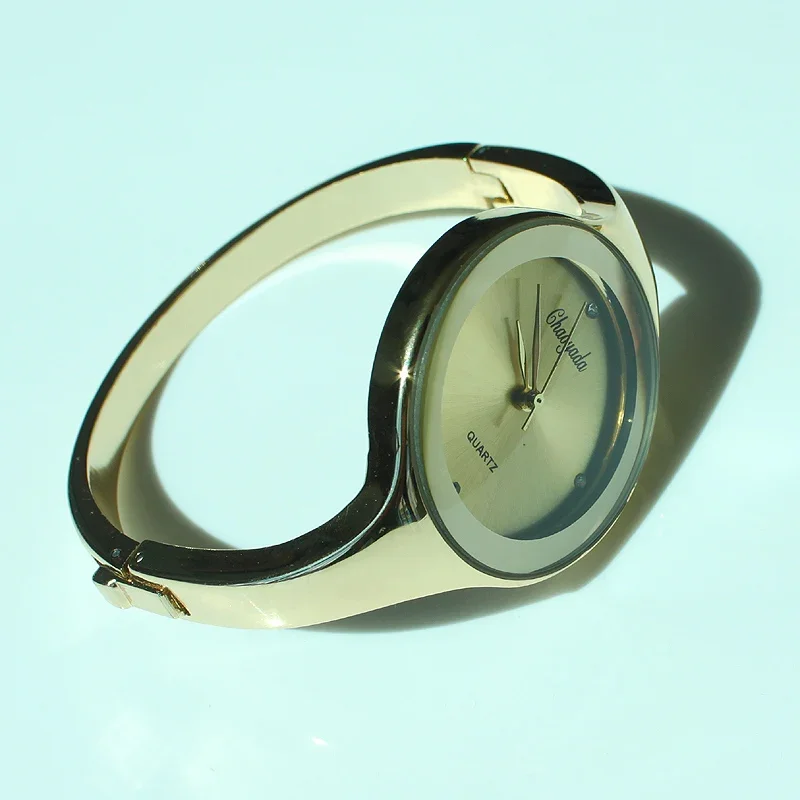 혼합 Color10pcs 레이디 여성 팔찌 시계 시계 스테인레스 스틸 라운드 석영 손목 시계 커프 시계 숙녀 시계 럭셔리