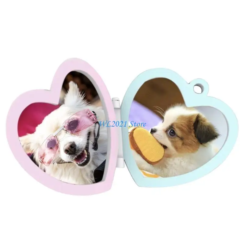 

G5GC Photo Frame Resin Mold Heart/Oval Resin Mold Epoxy Jewelry Mold for DIY Crafts
