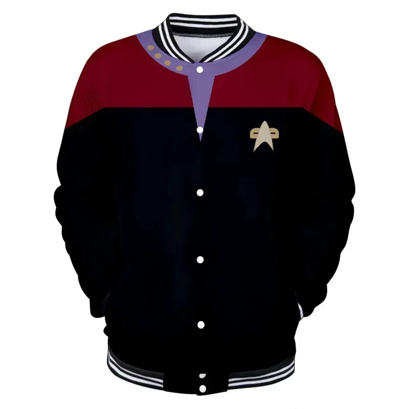 ♥   2025 جديد حار فيلم ستار تريك فضفاض سترة اسكواش للجنسين البيسبول معاطف تأثيري الخريف عادية البلوز هوديي معطف Ja ★ ☆ ly99