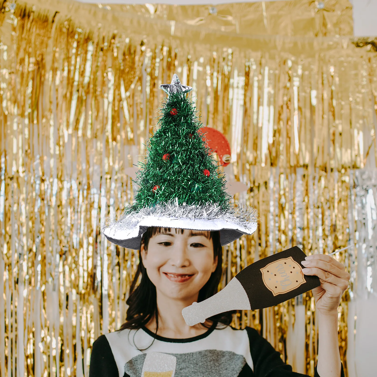 

Christmas Tree Hat Soft Comfortable Christmas Headwear Xmas Tree Cap Party Decoration Holiday Favor Party Favors