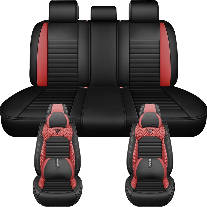 Universal Car Seat Covers Full Set 5 Seats for Geely Preface Xingyue S Starray Atlas Pro Coolray Binyue Tugella Boyue Cool Atlas