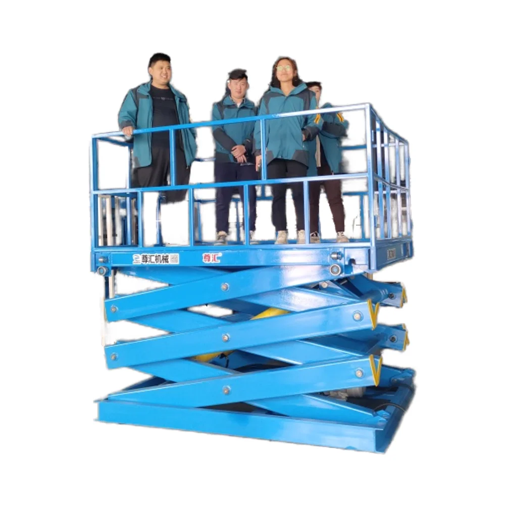 Portable Car Scissor Elevator Stationary Fixed Scissor Lift Platform Motorcycle Lift Table