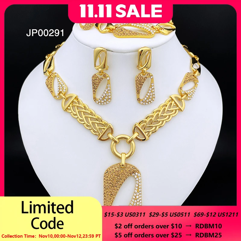 

Дубайские Ювелирные наборы для женщин ожерелье серьги браслет кольцо квадратный кулон роскошный дизайн 4 шт. вечерние ювелирные изделия