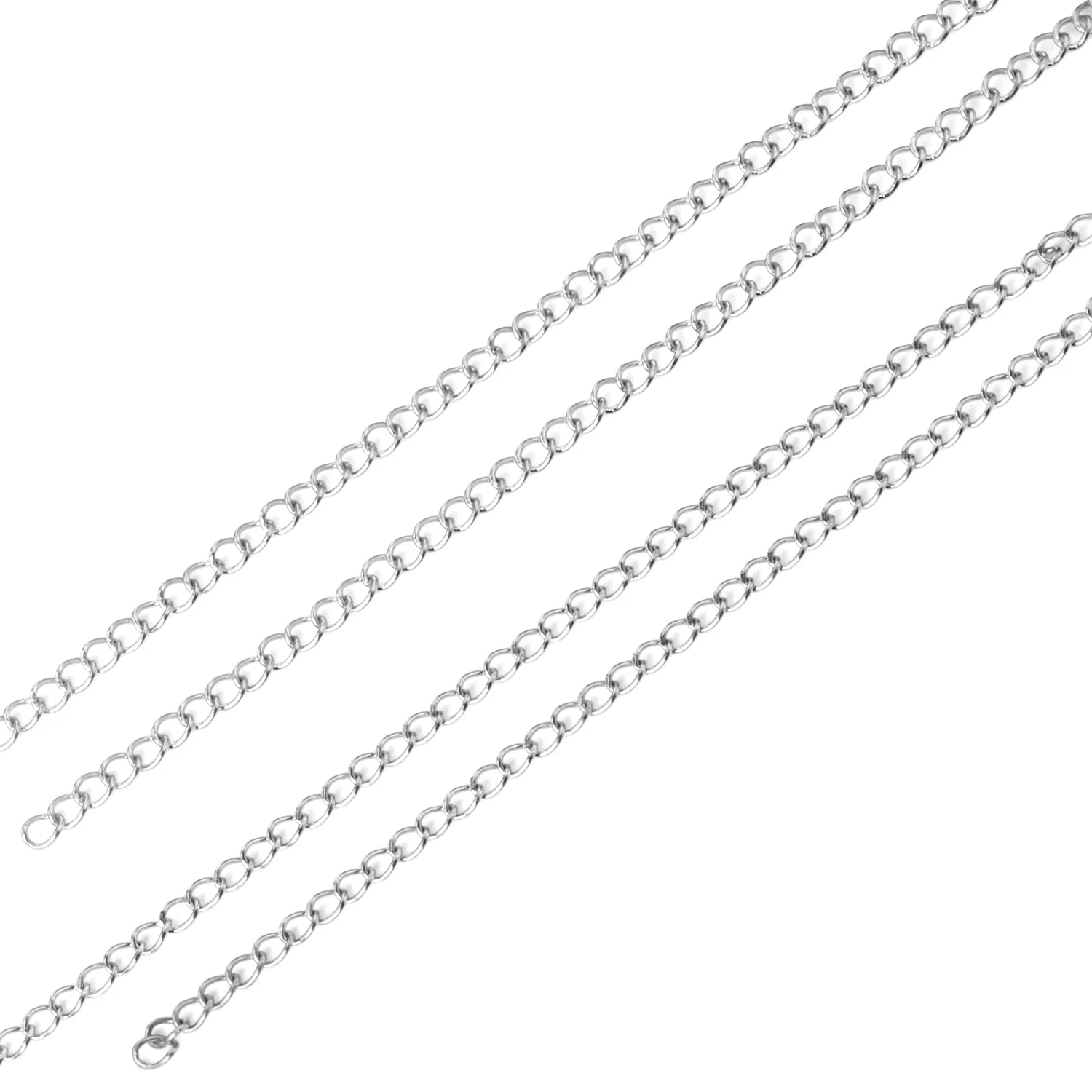 LUXUSTEEL 10 Meter Long Chains Necklace For Women DIY Jewelry Wholesael Stainless Steel No Fade Golden Necklace For Pendants