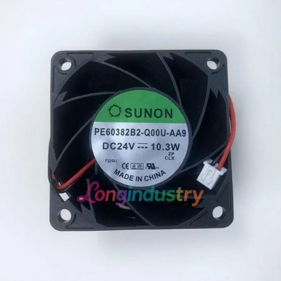 

1 Pc. New for PE60382B2-Q00U-AA9 Inverter Cooling Fan 6038 DC24V 10.3W 6CM 2Pin