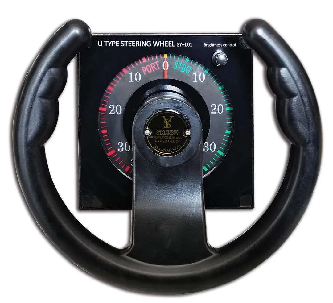 SY-L01 U-shaped Follow-up Steering Aluminum Wheel for Ship Boat