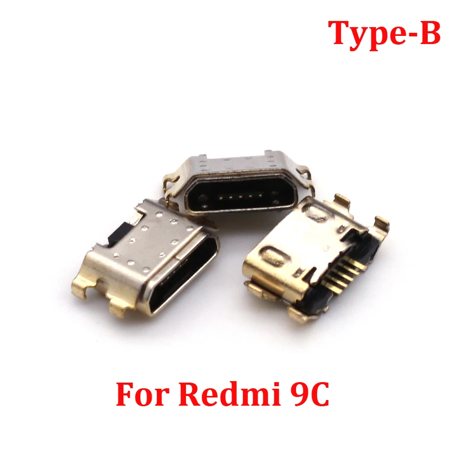 10pcs Charger Type C Micro Mini USB Charging Port Dock Connector Socket For Xiaomi Redmi 9 9A 9C 9T 9Pro 10 10X 10Pro 10XPro