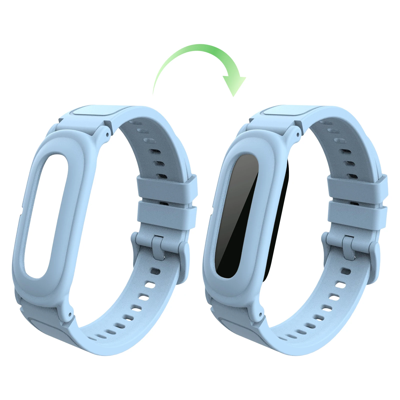 TPU Soft Watchband Bracelet for Google Fitbit Air Sports Wristband for Daily Commute Gym Workout Outdoors Activities