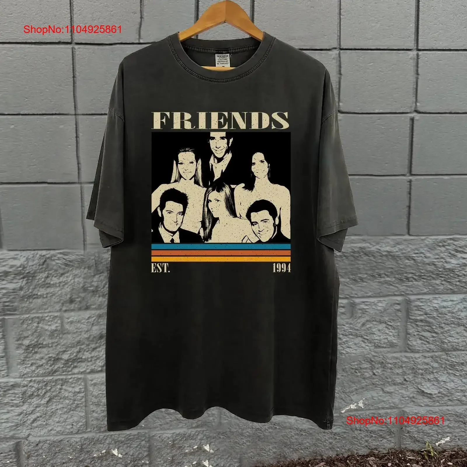 Camiseta de la serie de televisión Friends Show Vintage Classic Retro SweaT s para él vintage Lavado Cómodo Elegante Suave Ligeramente